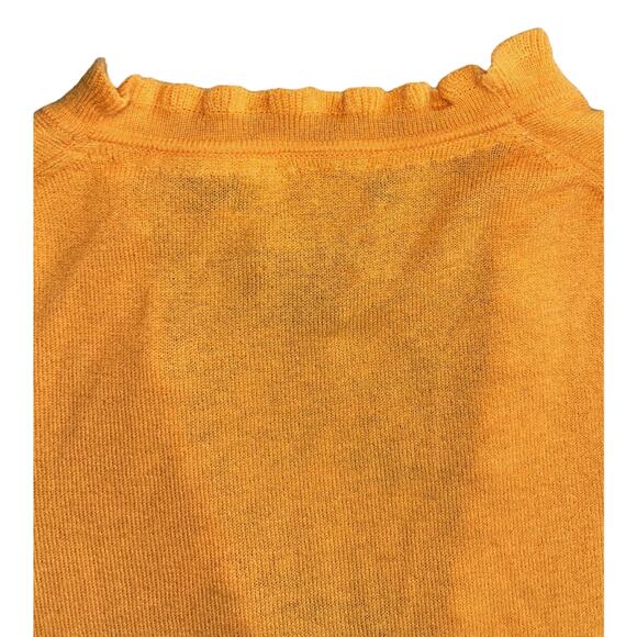 Banana Republic Women's Cashmere Cardigan Sweater Size XS Orange Lightweight EUC - Picture 6 of 7